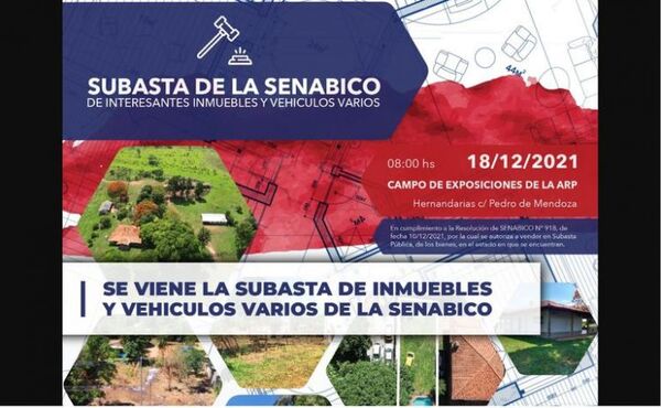 Senabico exhibe desde hoy bienes comisados del crimen organizado