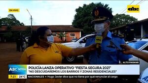 Policía de Alto Paraná lanza el operativo “Fiesta Segura 2021″ - ABC Noticias - ABC Color