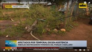 Parque Caballero: afectados por temporal piden asistencia urgente - Nacionales - ABC Color