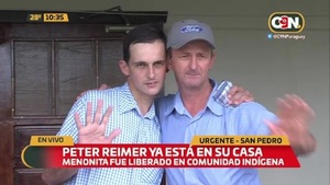 Peter Reimer a sale a saludar en compañía de su familia - C9N