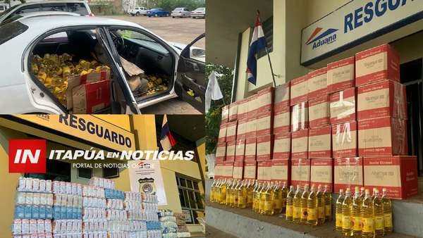 RESGUARDO ADUANERO INCAUTÓ UN VEHÍCULO REPLETO DE ACEITE. - Itapúa Noticias