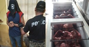 Detienen a un abigeo y recuperan carne vacuna en Coronel Oviedo - Noticiero Paraguay