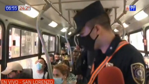 Policía ejecuta controles en buses ante ola de inseguridad | Noticias Paraguay