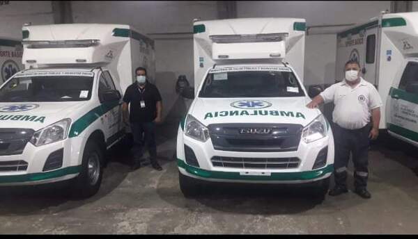 Concepción y Horqueta cuentan con nuevas ambulancias