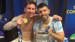 Messi se despide del Kun: Te voy a extrañar muchísimo