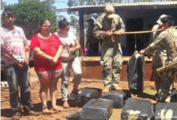 Siete años de cárcel para dos mujeres presas con casi 700 kilos de marihuana en Amambay