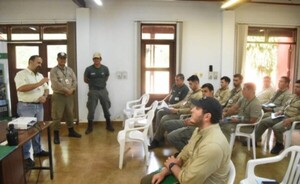 Guardaparques de Itaipu se capacitan en control de incendio forestal