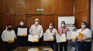 Intendentes y el MOPC firman convenio para la realización de obras en el Amambay