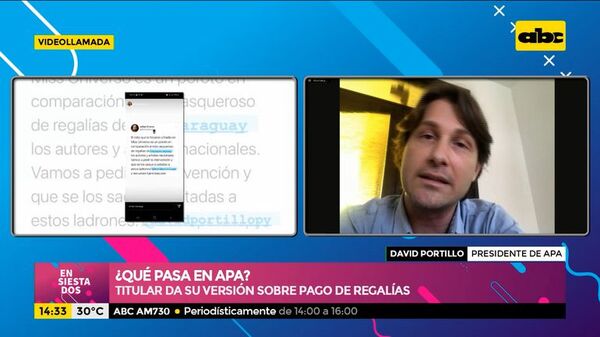 Presidente de APA se pronuncia ante reclamo de artistas - Ensiestados - ABC Color