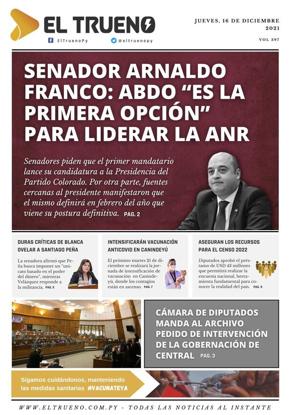 Portadas de este jueves 16 de diciembre de 2021