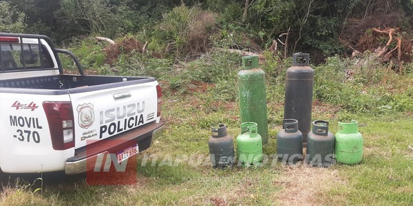 RECUPERAN VARIAS GARRAFAS DENUNCIADAS COMO HURTADAS. - Itapúa Noticias