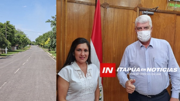 DEL PILAR VÁZQUEZ SE REUNIÓ CON EL MINISTRO DE OBRAS PÚBLICAS. - Itapúa Noticias