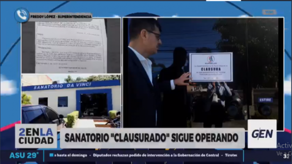 Diario HOY | Clausuran temporalmente el Sanatorio Da Vinci
