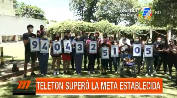 Teletón supera la meta luego de su tradicional maratón