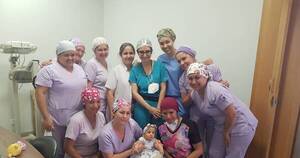 La Nación / Cumplirá un año la beba que nació con seis meses de gestación a causa del COVID