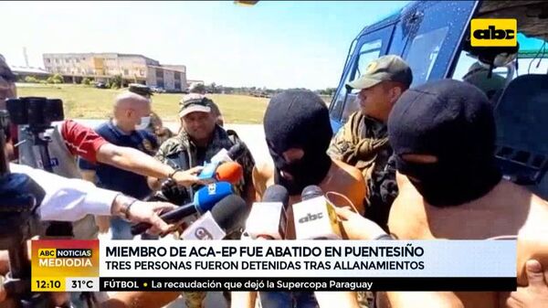 Tres supuestos miembros de la ACA-EP fueron detenidos tras operativo en Puentesiño - ABC Noticias - ABC Color