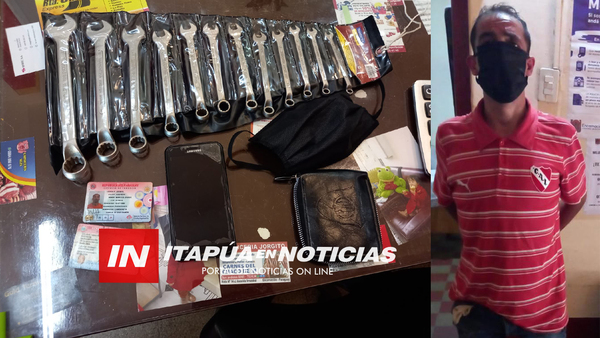 APREHENSIÓN EN FLAGRANCIA DE HURTO - Itapúa Noticias