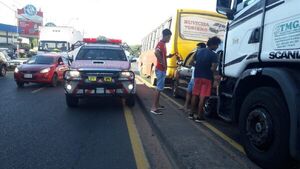 Toda una familia queda lesionada en triple choque en Ñemby