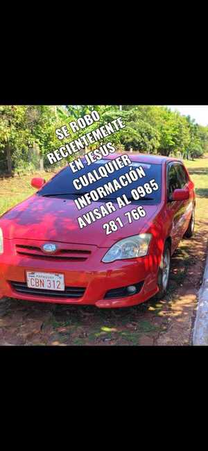 Roban un automóvil en el distrito de Jesús