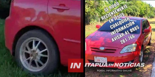 ROBARON UN VEHÍCULO A MANO ARMADA EN EL DISTRITO DE JESÚS - Itapúa Noticias