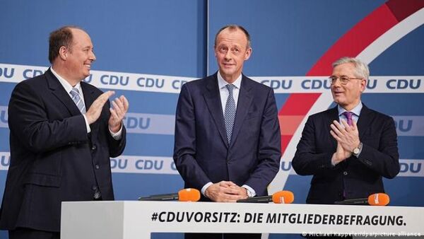 Partido de Merkel elige a Friedrich Merz como su nuevo líder