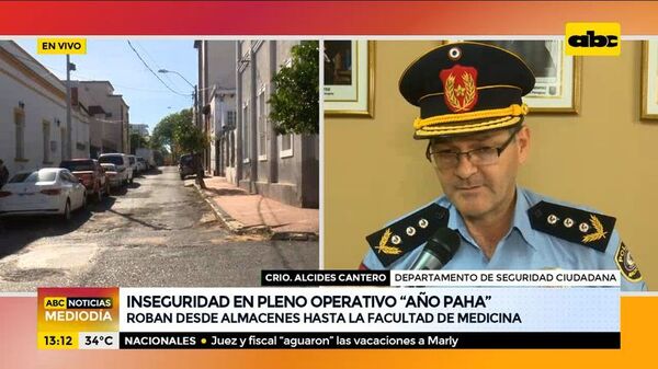 Pese a operativo “Año Paha” inseguridad reina en Asunción - Nacionales - ABC Color