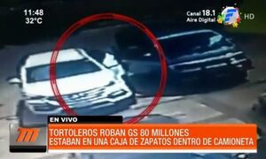 Tortoleros roban G. 80 millones en Ciudad del Este | Telefuturo