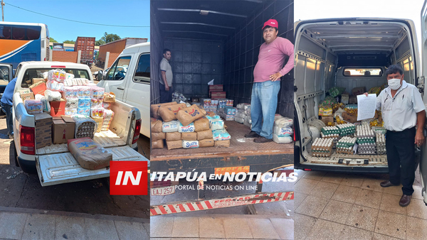 SE CUMPLE CON LA ENTREGA DE MERCADERÍAS INCAUTADAS POR ADUANAS ENCARNACIÓN. - Itapúa Noticias