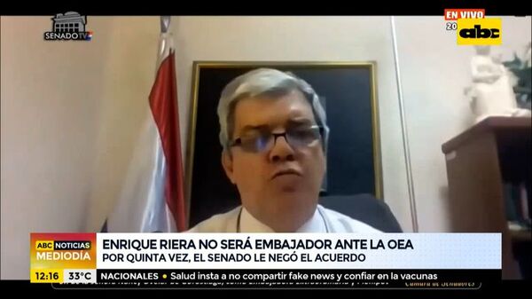 Fracasa nuevo intento de aprobar designación de Riera ante la OEA - Nacionales - ABC Color