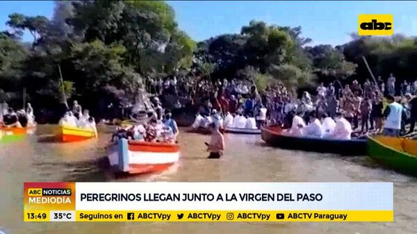 Peregrinos llegan junto a la Virgen del Paso - ABC Noticias - ABC Color