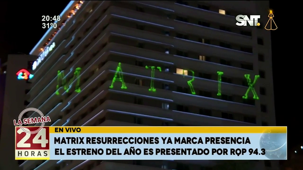 A días del estreno de Matrix Resurrecciones en Paraguay - SNT