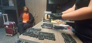 Cae una mujer que pretendía viajar a España con droga adherida al cuerpo - Nacionales - ABC Color
