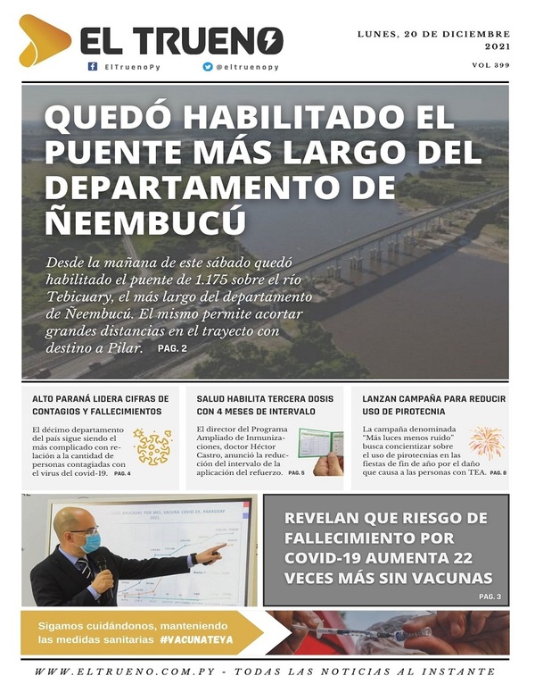 Portadas de este lunes 20 de diciembre de 2021