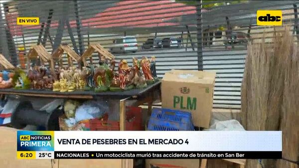 Venta de pesebres en el Mercado 4, a días de la Navidad - Nacionales - ABC Color