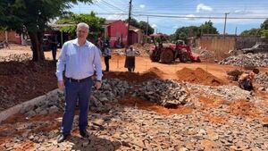 Avanza ejecución de obras en barrio Obrero