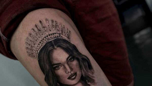 Se tatuó la cara de Nadia Ferreira: "Es un símbolo de inspiración"