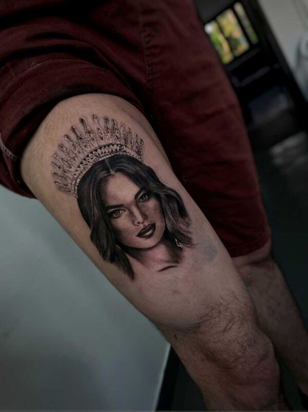 Se tatuó la cara de Nadia Ferreira: "Es un símbolo de inspiración"