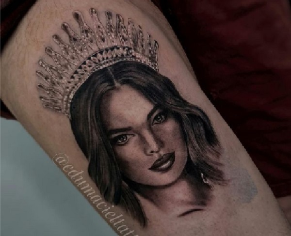 Joven Encarnaceno se tatuó el rostro de Nadia Ferreira