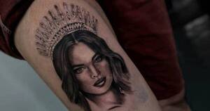 La Nación / Sorprendió a todos con un tatuaje del rostro de Nadia Ferreira