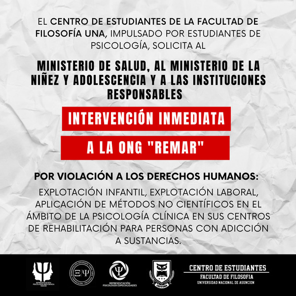 Exigen "inmediata intervención" de REMAR por presunta violación de derechos humanos - Megacadena — Últimas Noticias de Paraguay