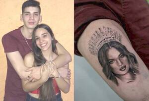 Crónica / Se tatuó la cara de Nadia Ferreira ¡y su novia ni ahí se puso celosa!