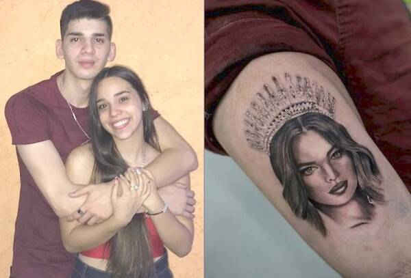 Crónica / Se tatuó la cara de Nadia Ferreira ¡y su novia ni ahí se puso celosa!