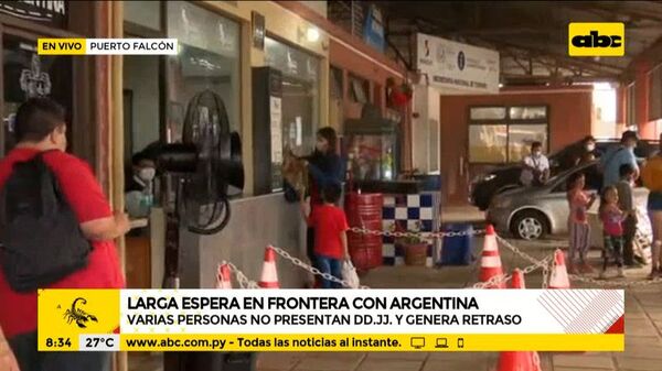 Falta de documentos generaría retraso para cruzar la frontera con Argentina - A la gran 730 - ABC Color