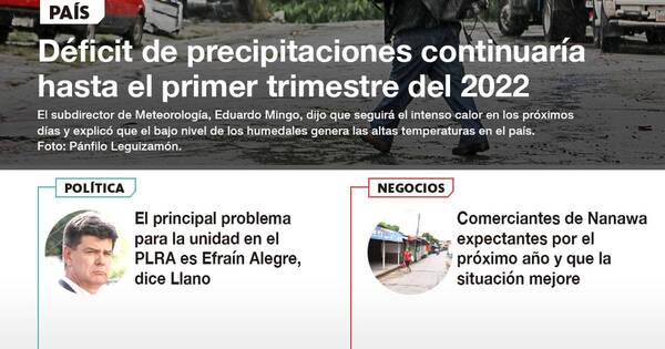 La Nación / LN PM: Las noticias más relevantes de la siesta del 21 de diciembre