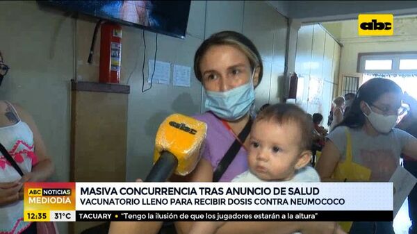 Vacunatorio lleno para recibir dosis contra el neumococo - ABC Noticias - ABC Color