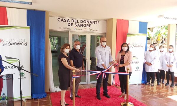 Inauguran la «Casa del Donante de Sangre» en Ciudad del Este