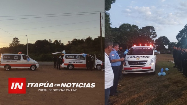EN CARAVANA BOMBEROS DE MIRANDA RECIBEN NUEVO MÓVIL. - Itapúa Noticias