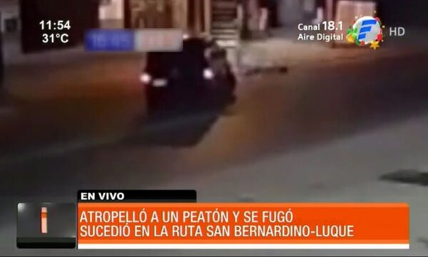Atropelló a un peatón y huyó del sitio | Telefuturo