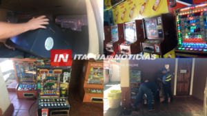INCAUTAN MÁQUINAS TRAGAMONEDAS ILEGALES. - Itapúa Noticias