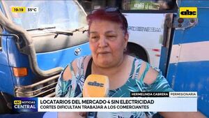 Locatarios del mercado 4 sin electricidad hace más de tres días - ABC Noticias - ABC Color